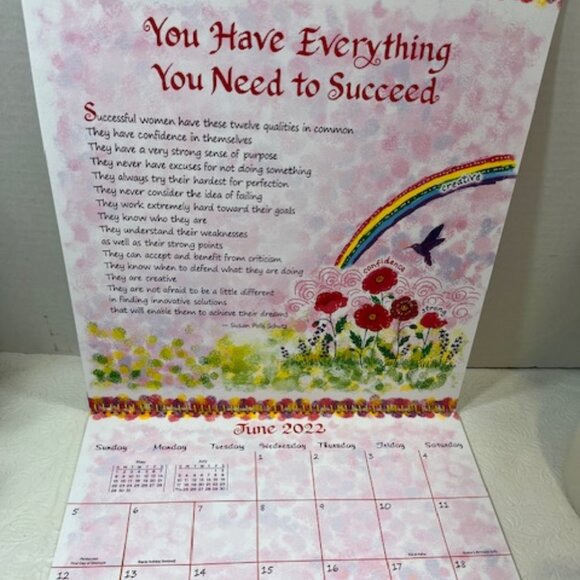 2022 Words Every Woman Should Remember 12-Month Inspirational Wall Calendar - Picture 7 of 13